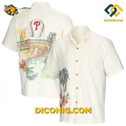 MLB Philadelphia Phillies Hawaiian Shirt Custom Stadium Scene
