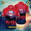 MLB Philadelphia Phillies Hawaiian Shirt Custom Sunset Palms