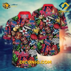 MLB Philadelphia Phillies Hawaiian Shirt Custom Tiki Adventure