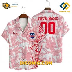 MLB Philadelphia Phillies Hawaiian Shirt Custom Tribal Pattern