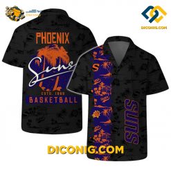 NBA Phoenix Suns Hawaiian Shirt Custom Midnight Palm