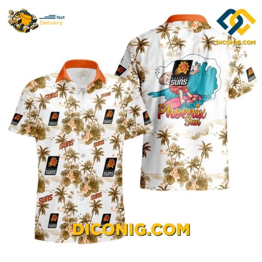 NBA Phoenix Suns Hawaiian Shirt Custom Palm Paradise