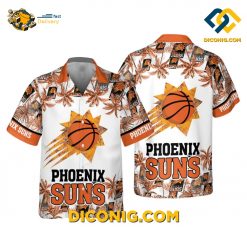 NBA Phoenix Suns Hawaiian Shirt Custom Suns Ball Palms Tree