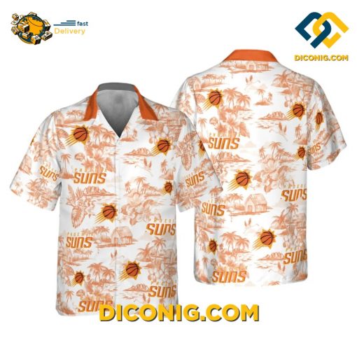 NBA Phoenix Suns Hawaiian Shirt Custom Vintage Island