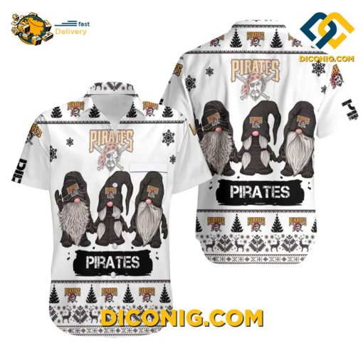MLB Pittsburgh Pirates Hawaiian Shirt Custom Holiday Gnome