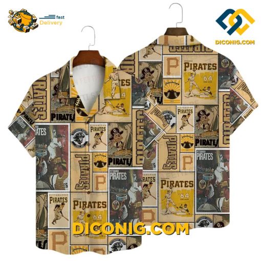 MLB Pittsburgh Pirates Hawaiian Shirt Custom Vintage Collage
