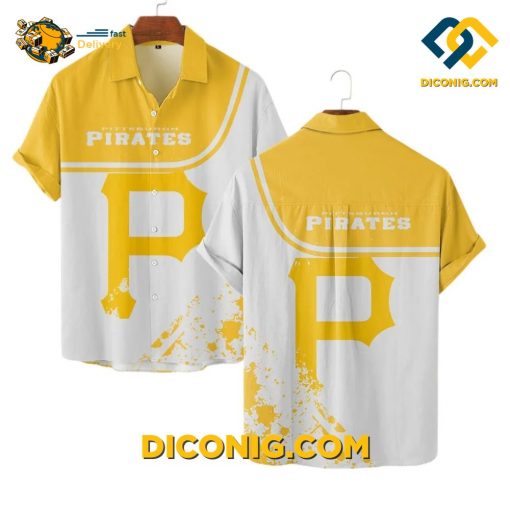 MLB Pittsburgh Pirates Hawaiian Shirt Custom Vintage Logo