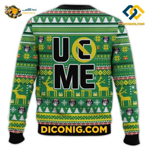 Respect Earn It. Never Give Up John Cena Ugly Christmas Sweater