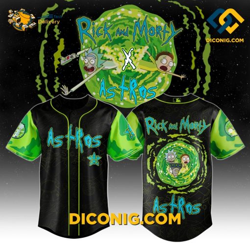 MLB Rick and Morty Houston Astros Exclusive Baseball Jersey