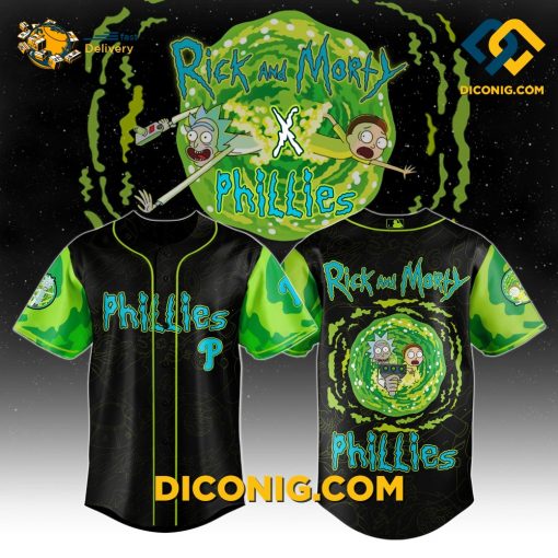 Rick and Morty Phillies Exclusive Baseball Jersey