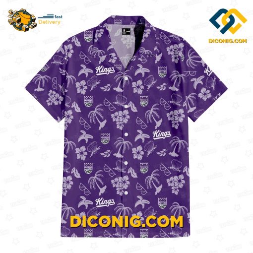 NBA Sacramento Kings Hawaiian Shirt Custom Crowned Majesty