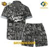 NBA San Antonio Spurs Hawaiian Shirt Custom Black Tribal