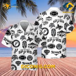 NBA San Antonio Spurs Hawaiian Shirt Custom Logo Collage