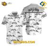 NBA San Antonio Spurs Hawaiian Shirt Custom Palm Tree Sunset