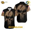 NBA San Antonio Spurs Hawaiian Shirt Custom Punisher Skull