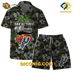 NBA San Antonio Spurs Hawaiian Shirt Custom Tropical Floral