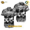 NBA San Antonio Spurs Hawaiian Shirt Custom Tropical Sunset