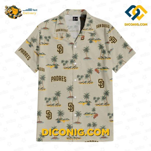 MLB San Diego Padres Hawaiian Shirt Custom Coastal Odyssey