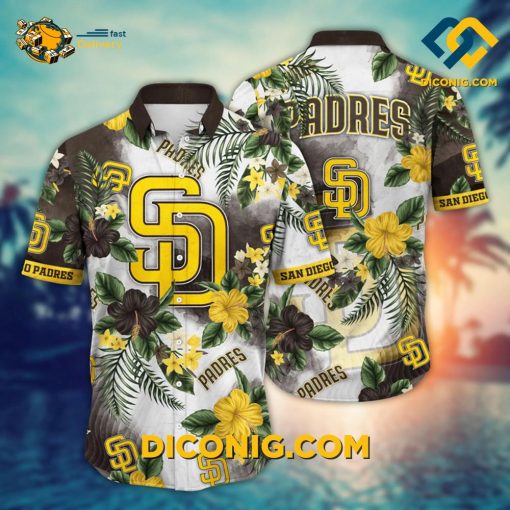 MLB San Diego Padres Hawaiian Shirt Custom Paradise Bloom