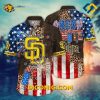 MLB San Diego Padres Hawaiian Shirt Custom Red, White & Wild