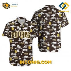 san diego padres hawaiian shirt sunset palms