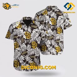 san diego padres hawaiian shirt tropical jungle