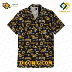 san diego padres hawaiian shirt vintage grunge crest