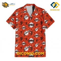 san francisco giants hawaiian shirt allover logo