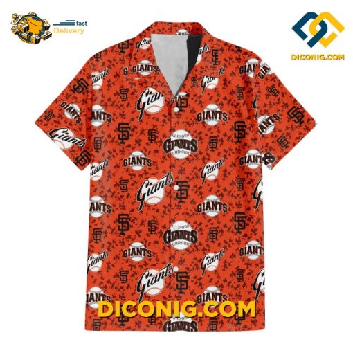 MLB San Francisco Giants Hawaiian Shirt Custom All-Over Logo