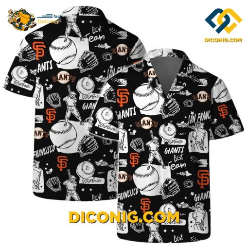 MLB San Francisco Giants Hawaiian Shirt Custom Doodle Baseball