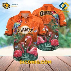 MLB San Francisco Giants Hawaiian Shirt Custom Exotic Parrot