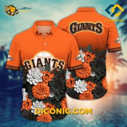 MLB San Francisco Giants Hawaiian Shirt Custom Floral Bloom