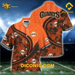 MLB San Francisco Giants Hawaiian Shirt Custom Hibiscus Swirl