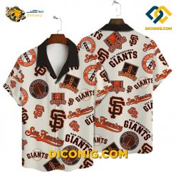 MLB San Francisco Giants Hawaiian Shirt Custom Icon Collage