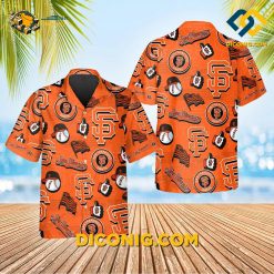MLB San Francisco Giants Hawaiian Shirt Custom Iconic Logo Collage