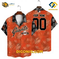 MLB San Francisco Giants Hawaiian Shirt Custom Leaf Pattern