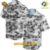 MLB San Francisco Giants Hawaiian Shirt Custom Monochrome Palm