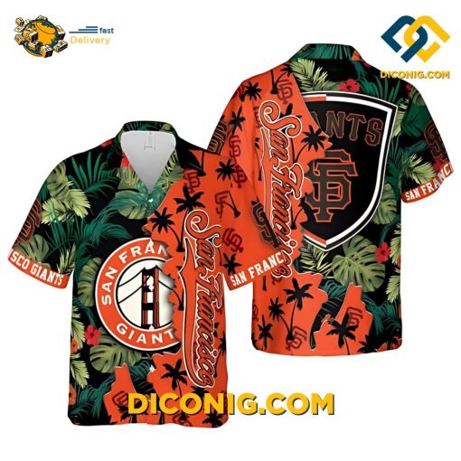 MLB San Francisco Giants Hawaiian Shirt Custom Palm Paradise