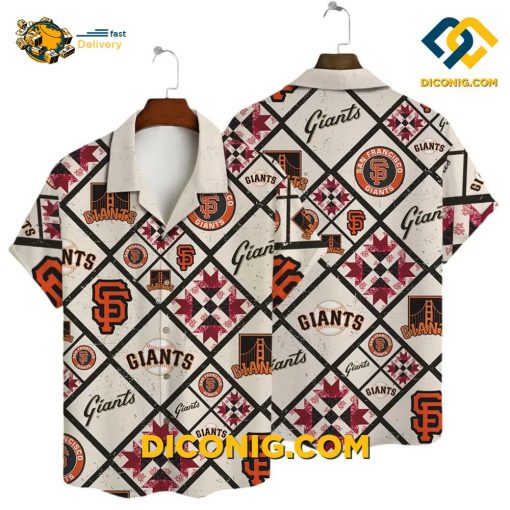MLB San Francisco Giants Hawaiian Shirt Custom Patchwork Pride