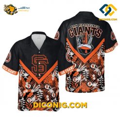 MLB San Francisco Giants Hawaiian Shirt Custom Retro Crest