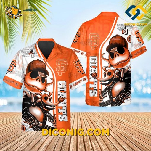 MLB San Francisco Giants Hawaiian Shirt Custom Skeleton Spirit