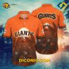 MLB San Francisco Giants Hawaiian Shirt Custom Sunset Flamingo