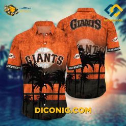 MLB San Francisco Giants Hawaiian Shirt Custom Sunset Palm