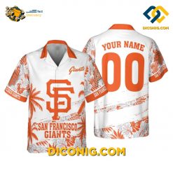 MLB San Francisco Giants Hawaiian Shirt Custom Tropical Hibiscus
