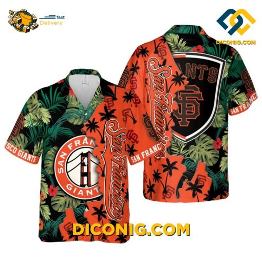 MLB San Francisco Giants Hawaiian Shirt Custom Tropical Icon