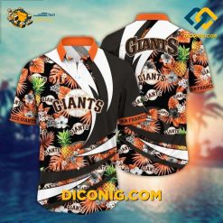 MLB San Francisco Giants Hawaiian Shirt Custom Tropical Wave