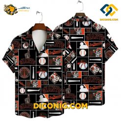 MLB San Francisco Giants Hawaiian Shirt Custom Vintage Baseball Patch
