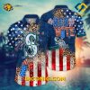 MLB Seattle Mariners Hawaiian Shirt Custom 4TH Of July Red White