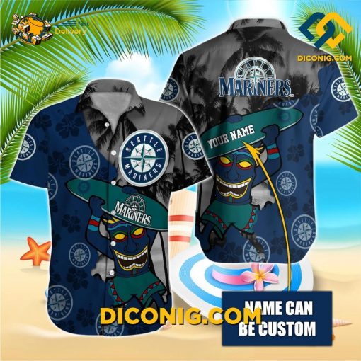 MLB Seattle Mariners Hawaiian Shirt Custom Aloha Horizon
