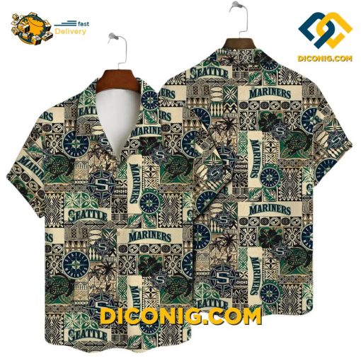 MLB Seattle Mariners Hawaiian Shirt Custom Aloha Waves